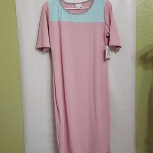 LulaRoe LLR Julia Large Pink BNWT